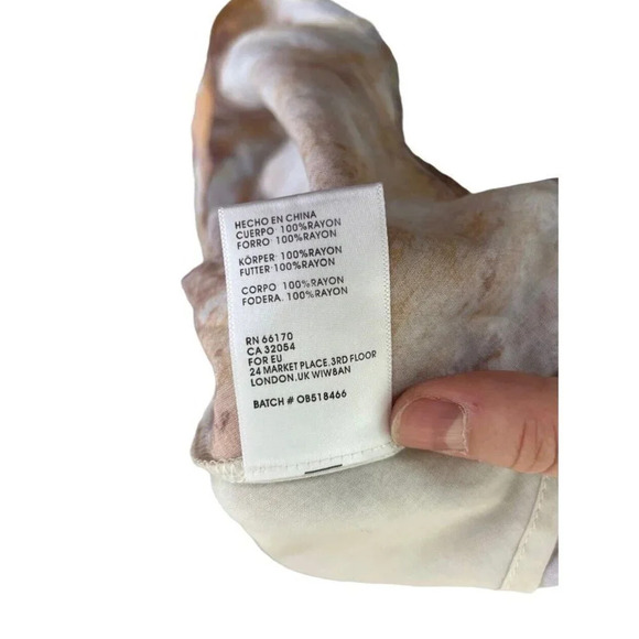 UO Silence + Noise Tie Dye Swing Dress Size Small Rayon Mini Lined Women’s - Picture 9 of 10